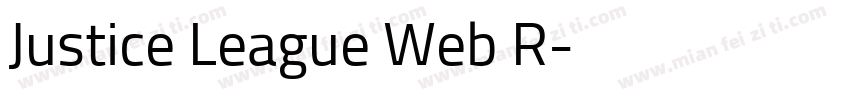 Justice League Web R字体转换